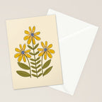 Sunflower - Block Print Stationery Card Gallery Image 2