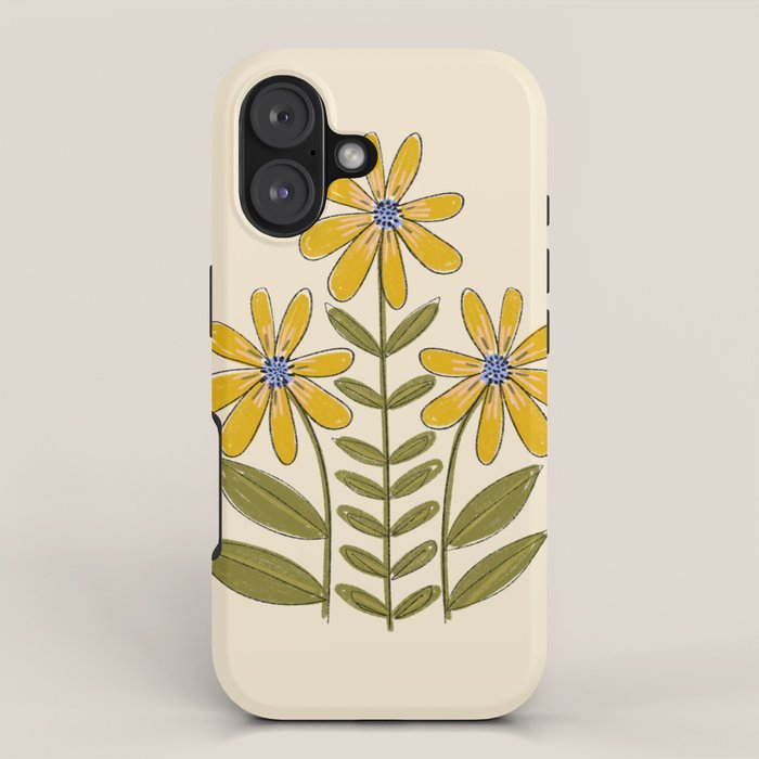 Sunflower - Block Print Iphone Case