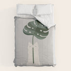 Cat and Plant 58 Comforter Gallery Image 6