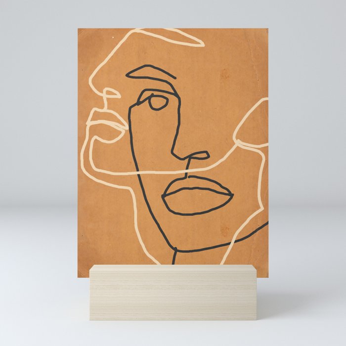 Abstract Face 6 Mini Art Print Gallery Image 5