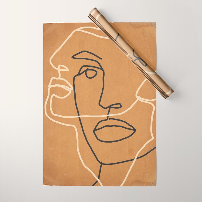 Abstract Face 6 Wrapping Paper Gallery Image 1