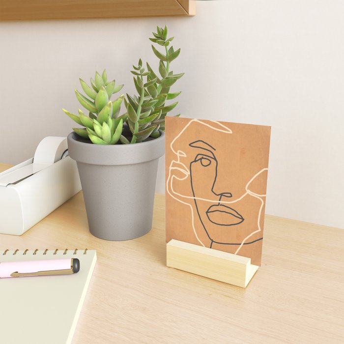 Abstract Face 6 Mini Art Print Gallery Image 2