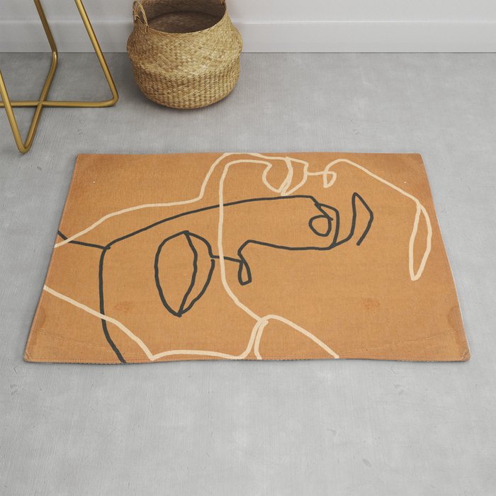 Abstract Face 6 Rug Gallery Image 1