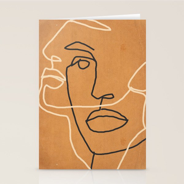 Abstract Face 6 Stationery Card Gallery Image 2