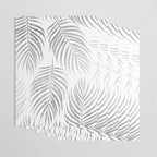 Chic elegant silver foil palm tree leaves Wrapping Paper Gallery Image 3