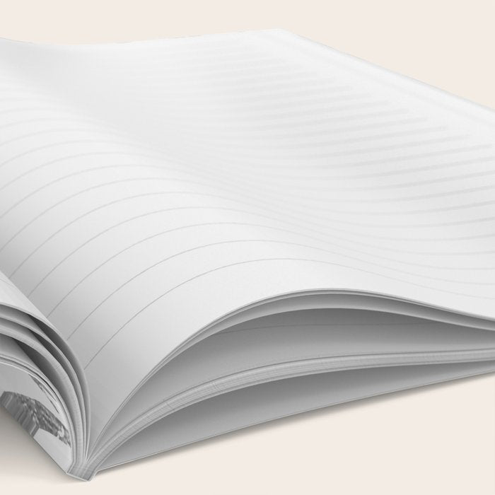 Chic elegant silver foil palm tree leaves Notebook Gallery Image 2
