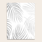 Chic elegant silver foil palm tree leaves Notebook Gallery Image 4