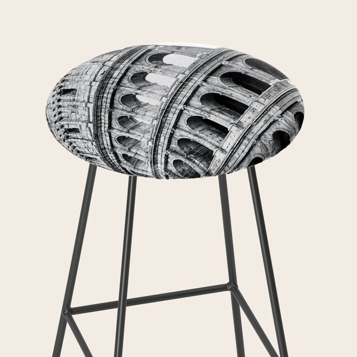 Colosseum Rome Black and White Stool Gallery Image 2
