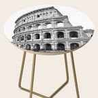 Colosseum Rome Black and White Side Table Gallery Image 2