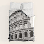 Colosseum Rome Black and White Duvet Cover Gallery Image 6