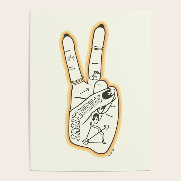 Sagittarius Hand Poster Gallery Image 1