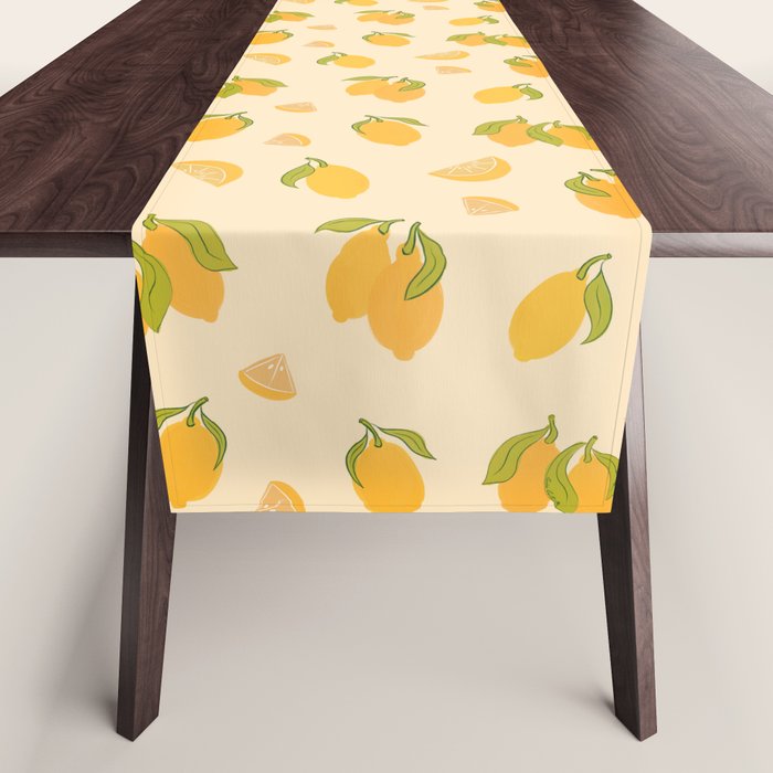 Amalfi Coast Lemons Table Runner Gallery Image 1