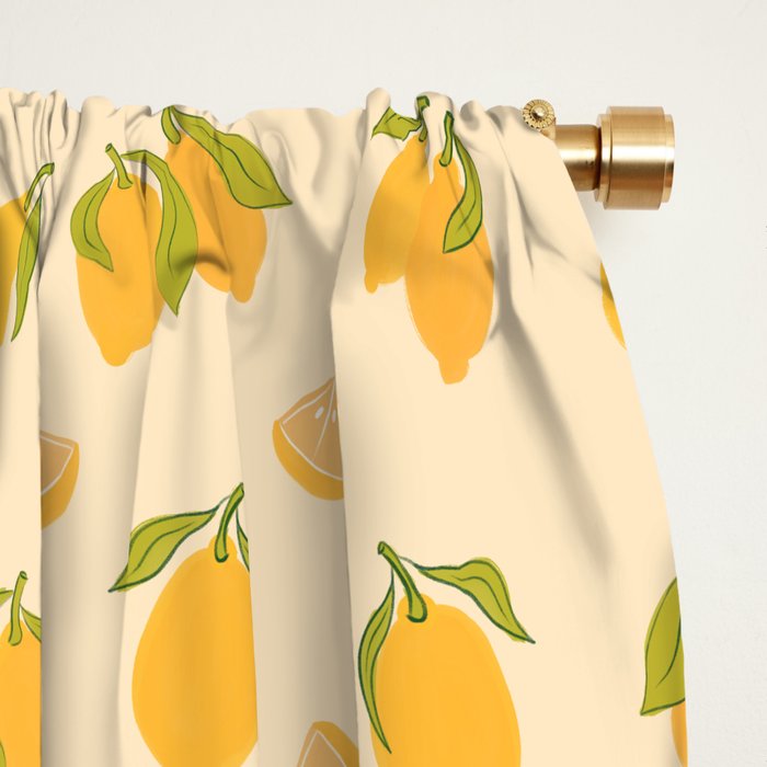 Amalfi Coast Lemons Window Curtain Gallery Image 2