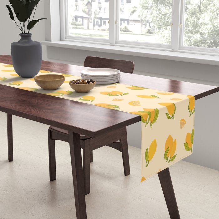 Amalfi Coast Lemons Table Runner Gallery Image 2