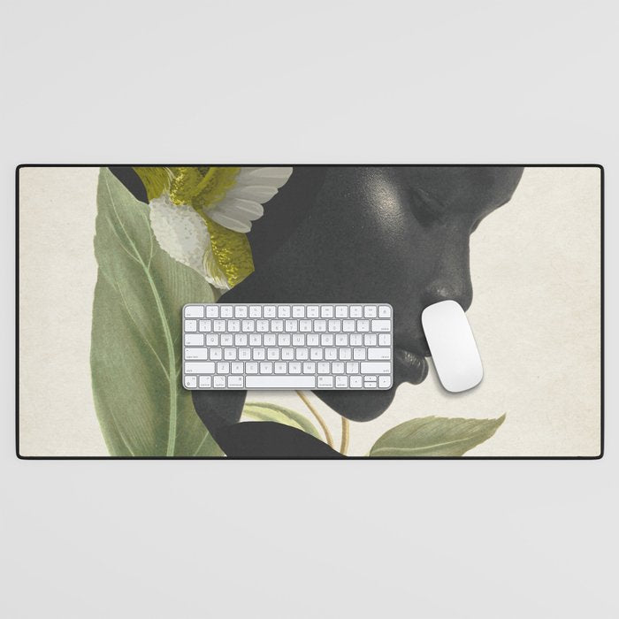 minimal collage /silence 6 Desk Mat Gallery Image 1