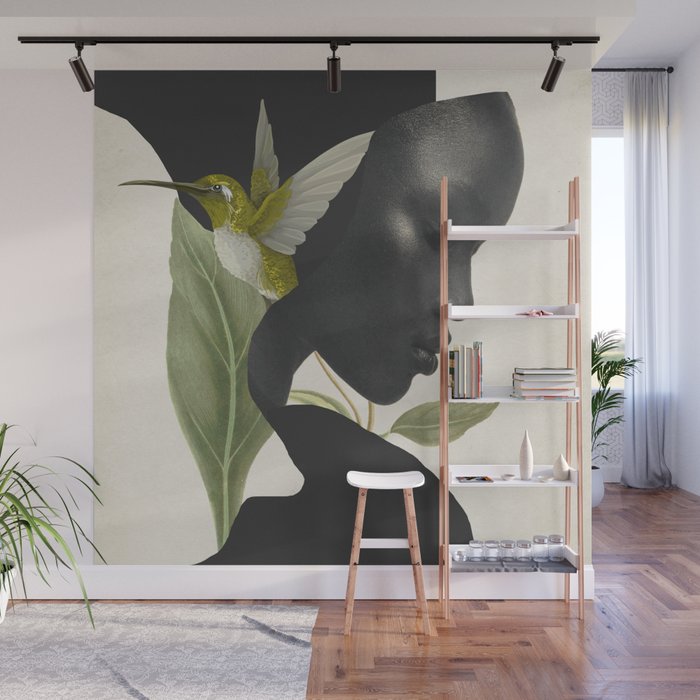 minimal collage /silence 6 Wall Mural Gallery Image 1