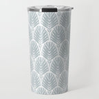 Stamped Palm Fronds Coastal Blue Travel Mug Gallery Image 1