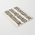 Abstract Leaves black pattern Notebook Gallery Image 3