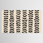 Abstract Leaves black pattern Tablecloth Gallery Image 2