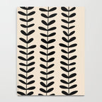 Abstract Leaves black pattern Notebook Gallery Image 4