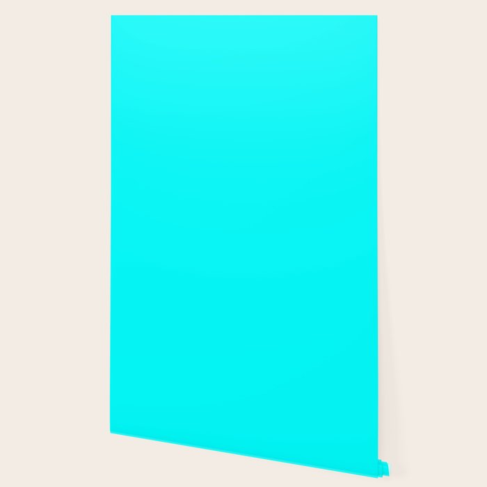 Neon Aqua Blue Bright Electric Fluorescent Color Wallpaper Gallery Image 2