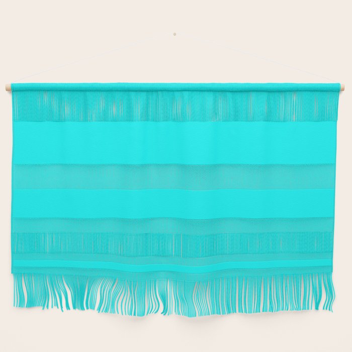 Neon Aqua Blue Bright Electric Fluorescent Color Wall Hanging Gallery Image 1
