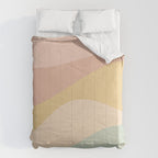 Abstract Color Waves - Neutral Pastel Comforter Gallery Image 6