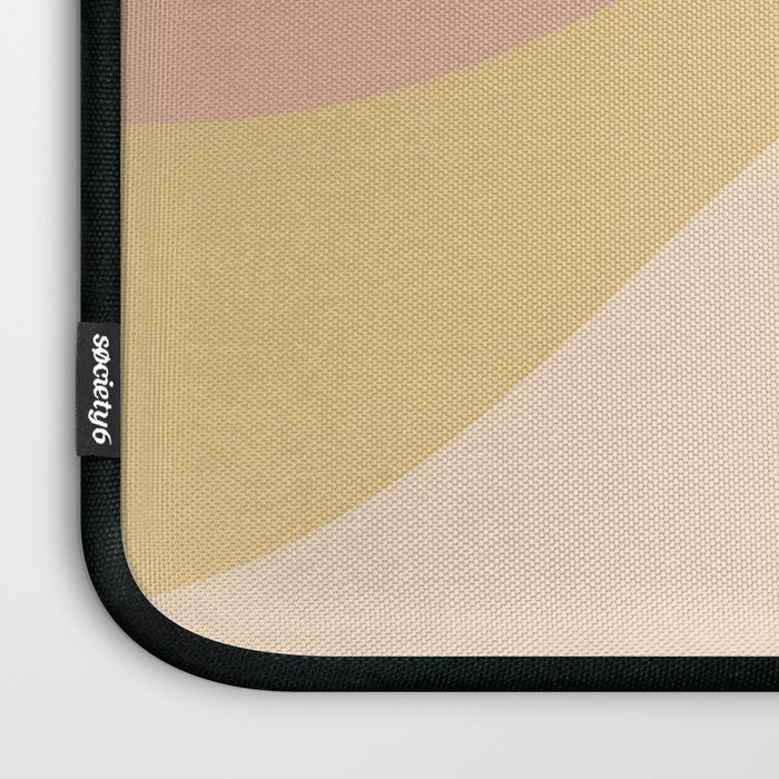 Abstract Color Waves - Neutral Pastel Laptop Sleeve Gallery Image 3