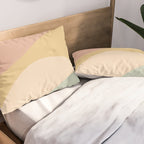 Abstract Color Waves - Neutral Pastel Pillow Sham Gallery Image 2