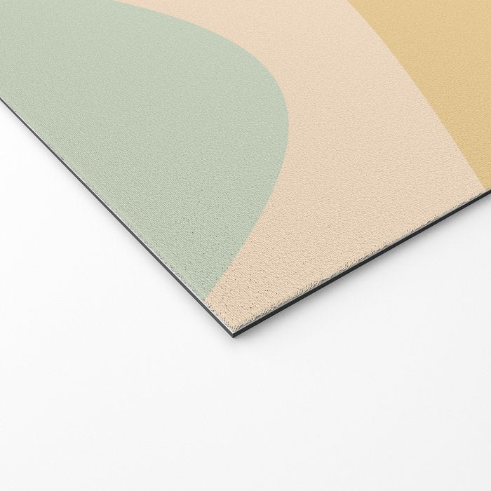 Abstract Color Waves - Neutral Pastel Welcome Mat Gallery Image 2