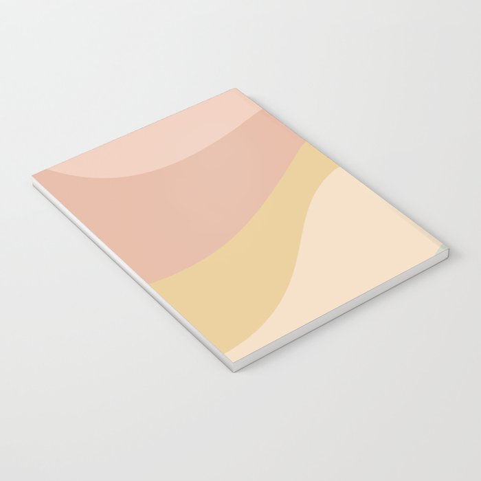 Abstract Color Waves - Neutral Pastel Notebook Gallery Image 3