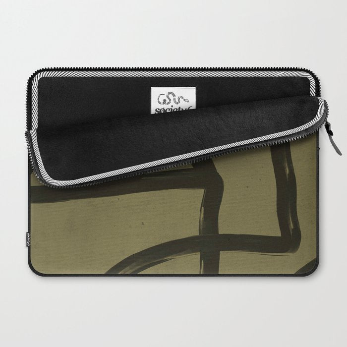 Abstract Line Art Eye 2 Laptop Sleeve Gallery Image 2