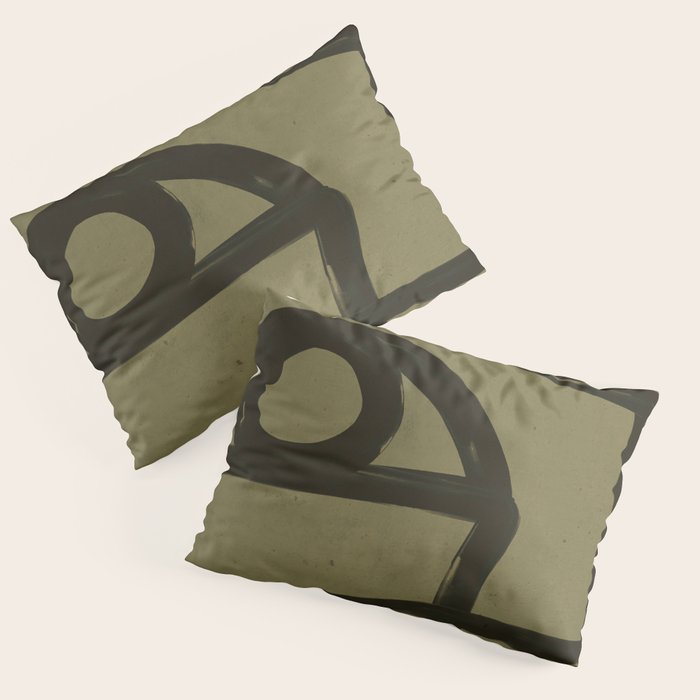 Abstract Line Art Eye 2 Pillow Sham Gallery Image 3