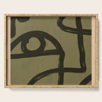 Abstract Line Art Eye 2 Serving Tray Gallery Image 1