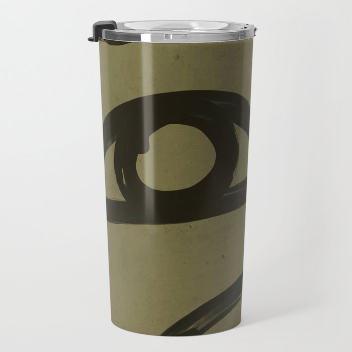 Abstract Line Art Eye 2 Travel Mug Gallery Image 3