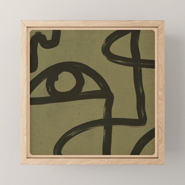 Abstract Line Art Eye 2 Mini Art Print Gallery Image 1