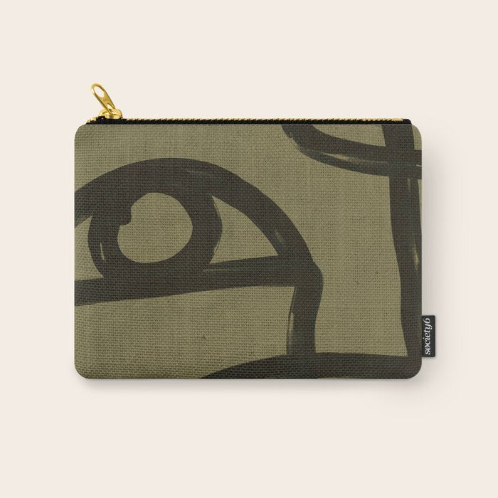Abstract Line Art Eye 2 Carry All Pouch Gallery Image 1