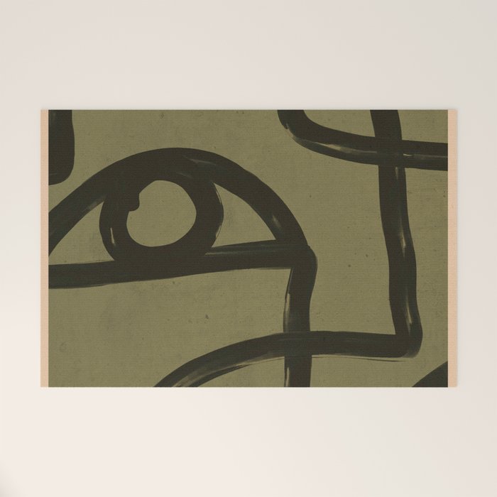 Abstract Line Art Eye 2 Welcome Mat Gallery Image 1