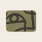 Abstract Line Art Eye 2 Bath Mat Gallery Image 1