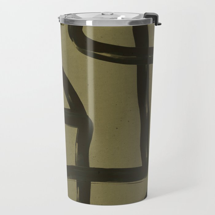 Abstract Line Art Eye 2 Travel Mug Gallery Image 2