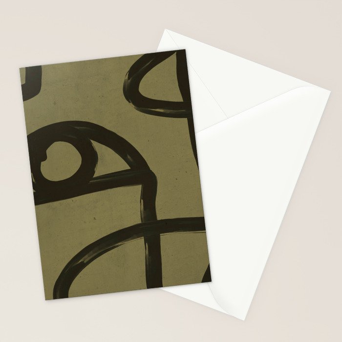 Abstract Line Art Eye 2 Stationery Card Gallery Image 2