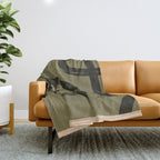 Abstract Line Art Eye 2 Throw Blanket Gallery Image 1