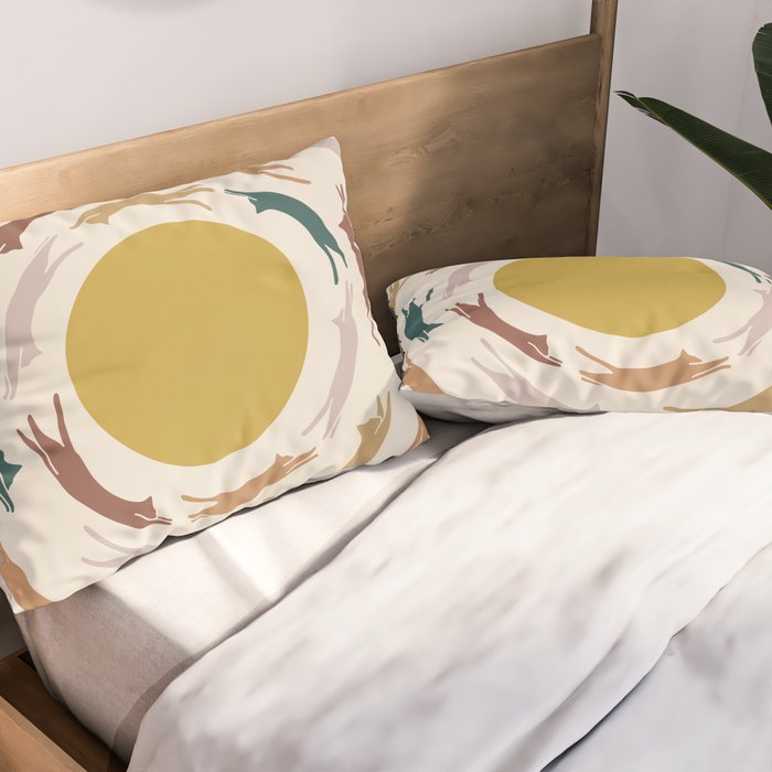 Cat Landscape 166 Pillow Sham Gallery Image 2