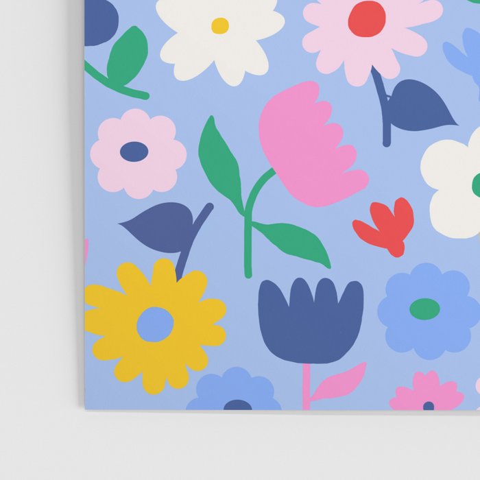 Floral Medley - sky Poster Gallery Image 3