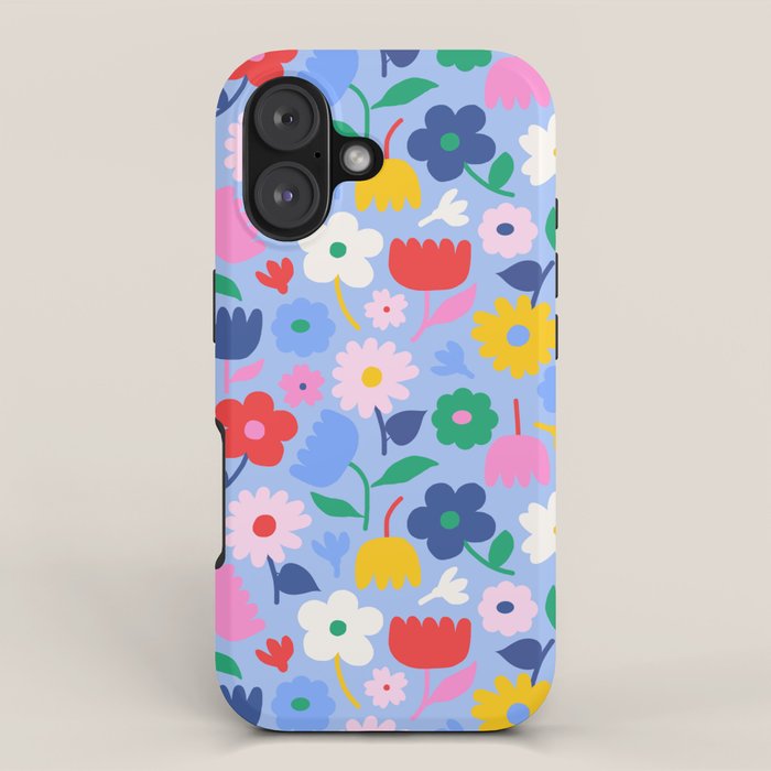 Floral Medley - sky iPhone Case Gallery Image 1