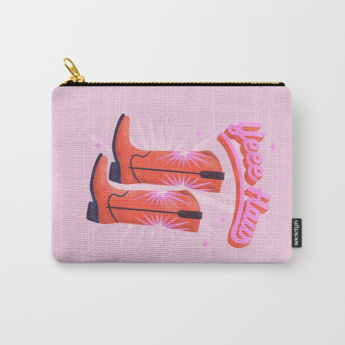 YEEE HAW Cowgirl Boots Carry All Pouch Gallery Image 1