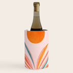 Sun Worship Colorful Plant Illustration Wine Chiller Gallery Image 1
