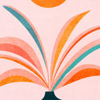 Sun Worship Colorful Plant Illustration Coffee Mug Gallery Image 2