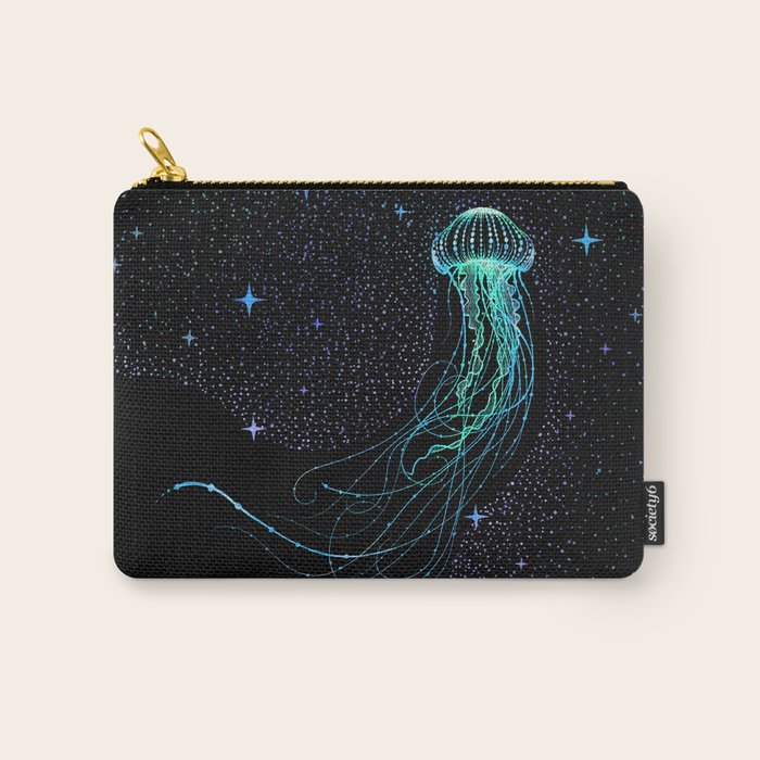 Starry jellyfish - Colored Carry All Pouch Gallery Image 1