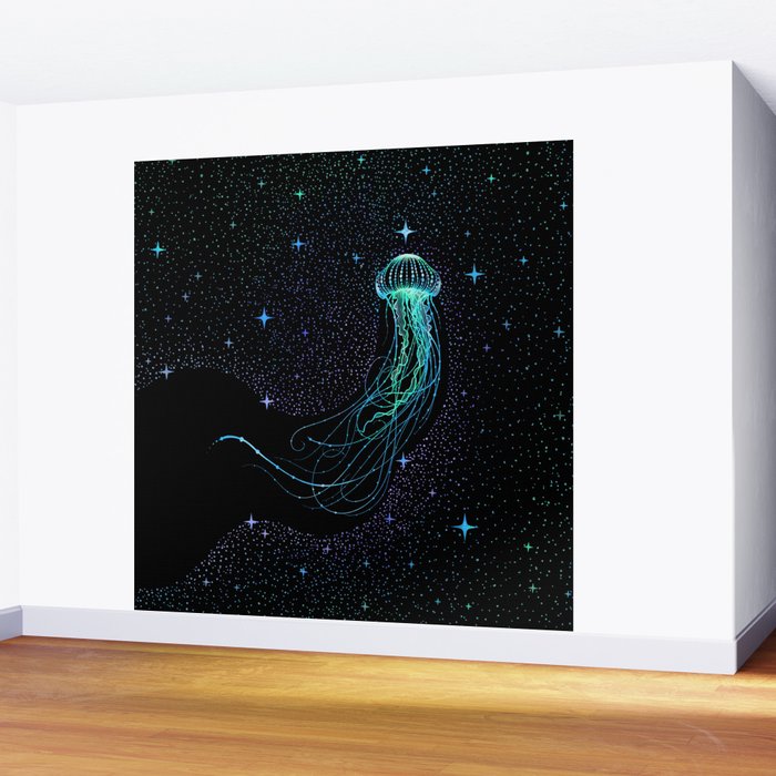 Starry jellyfish - Colored Wall Mural Gallery Image 2